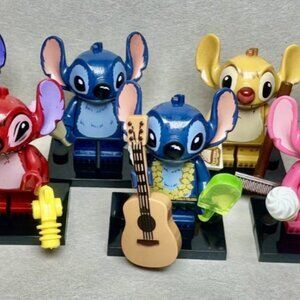 Custom Printed MOC Lilo & Stitch Aliens Minifigures 10 Pack